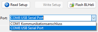 Bild Auswahl ComPort